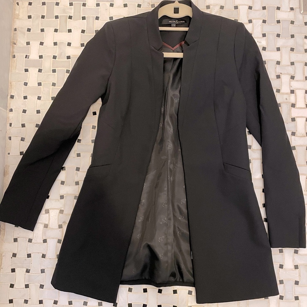 NWOT Willow & Thread | Reitmans Open Front Long Line Blazer